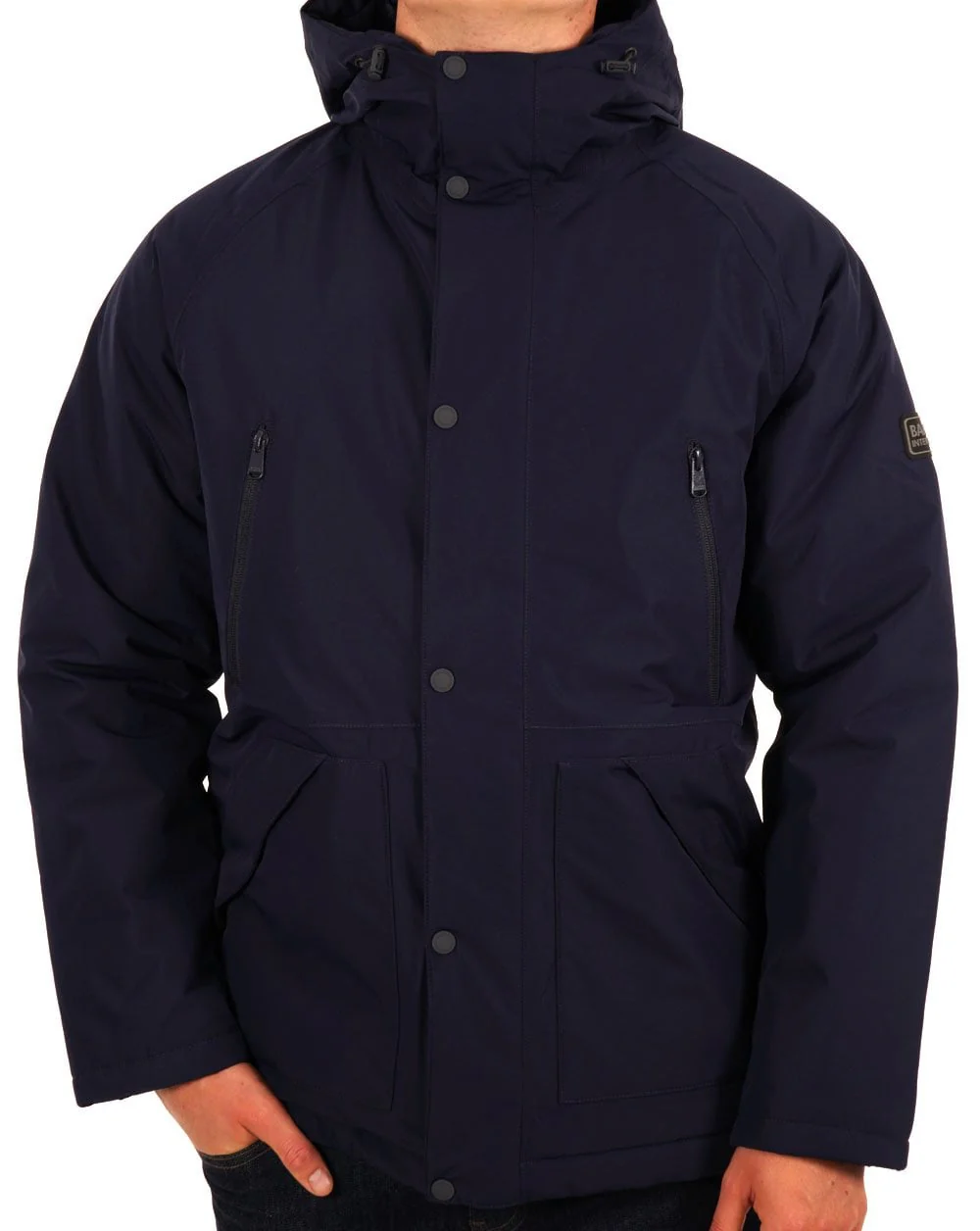 Barbour International Fleat Jacket Navy Blue
