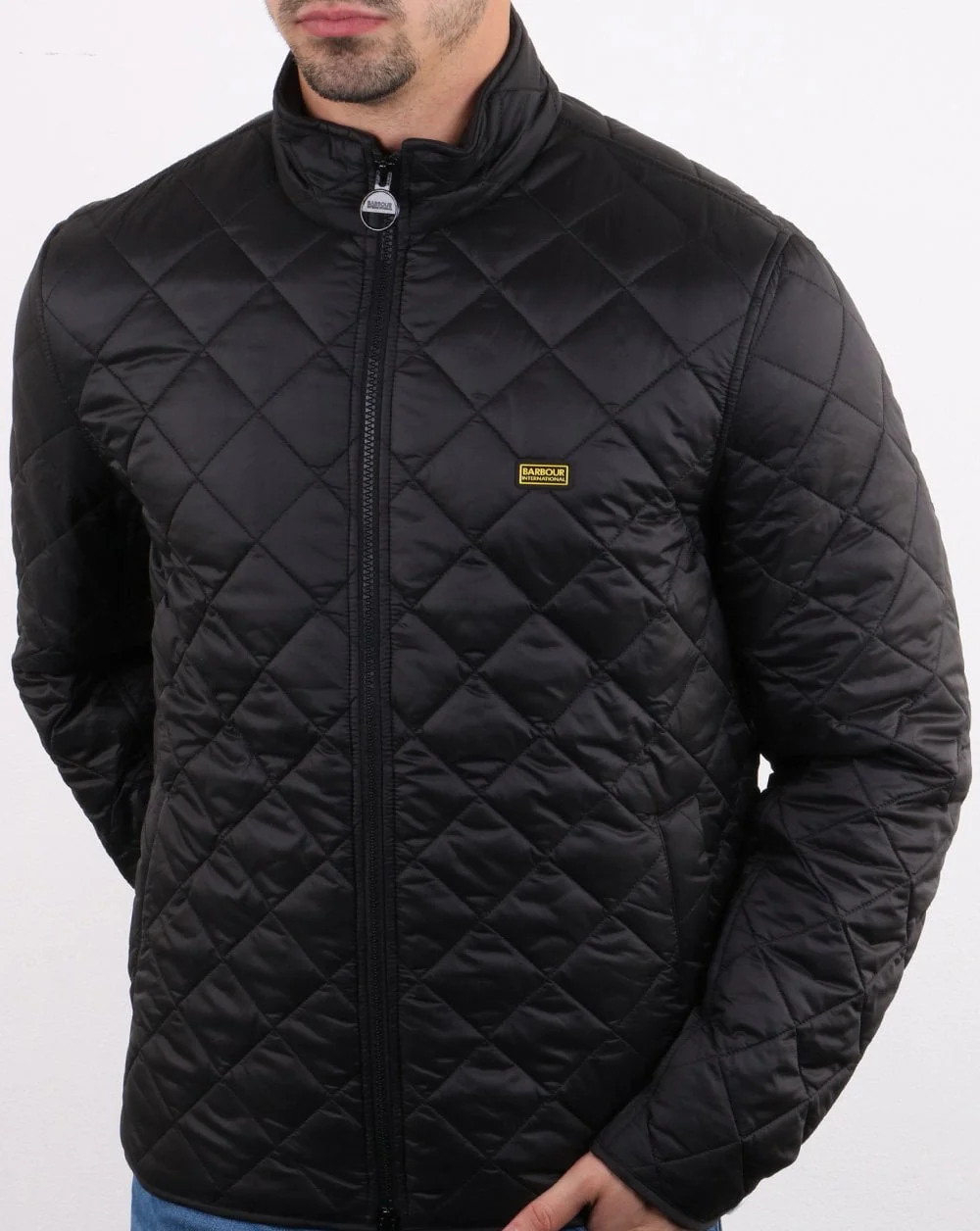 Barbour International Gear Quilt Jacket Black - Image 2