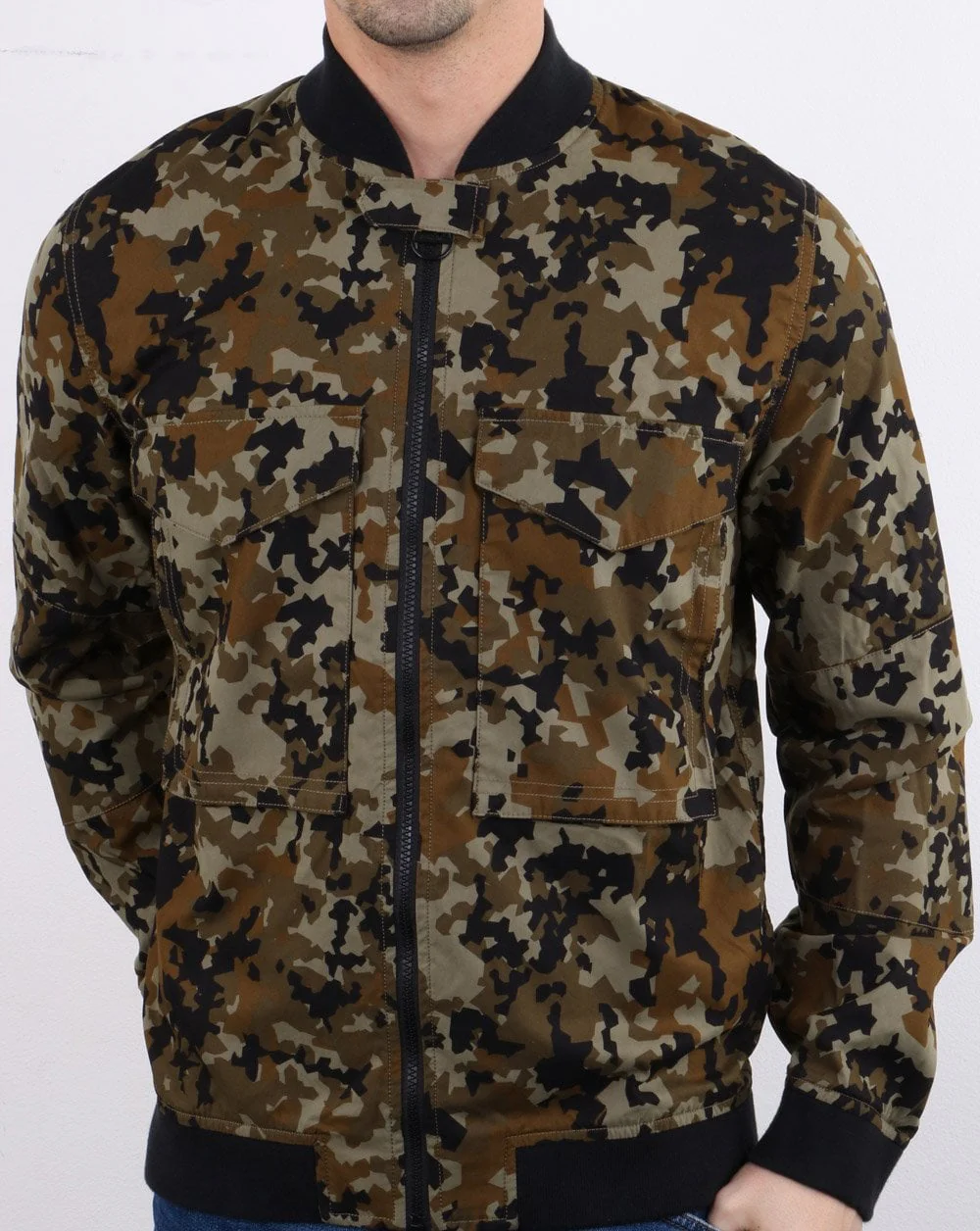 Barbour International Hex Camo Jacket