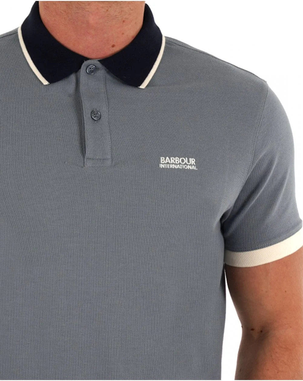 Barbour International Howall Polo Washed Blue - Image 2