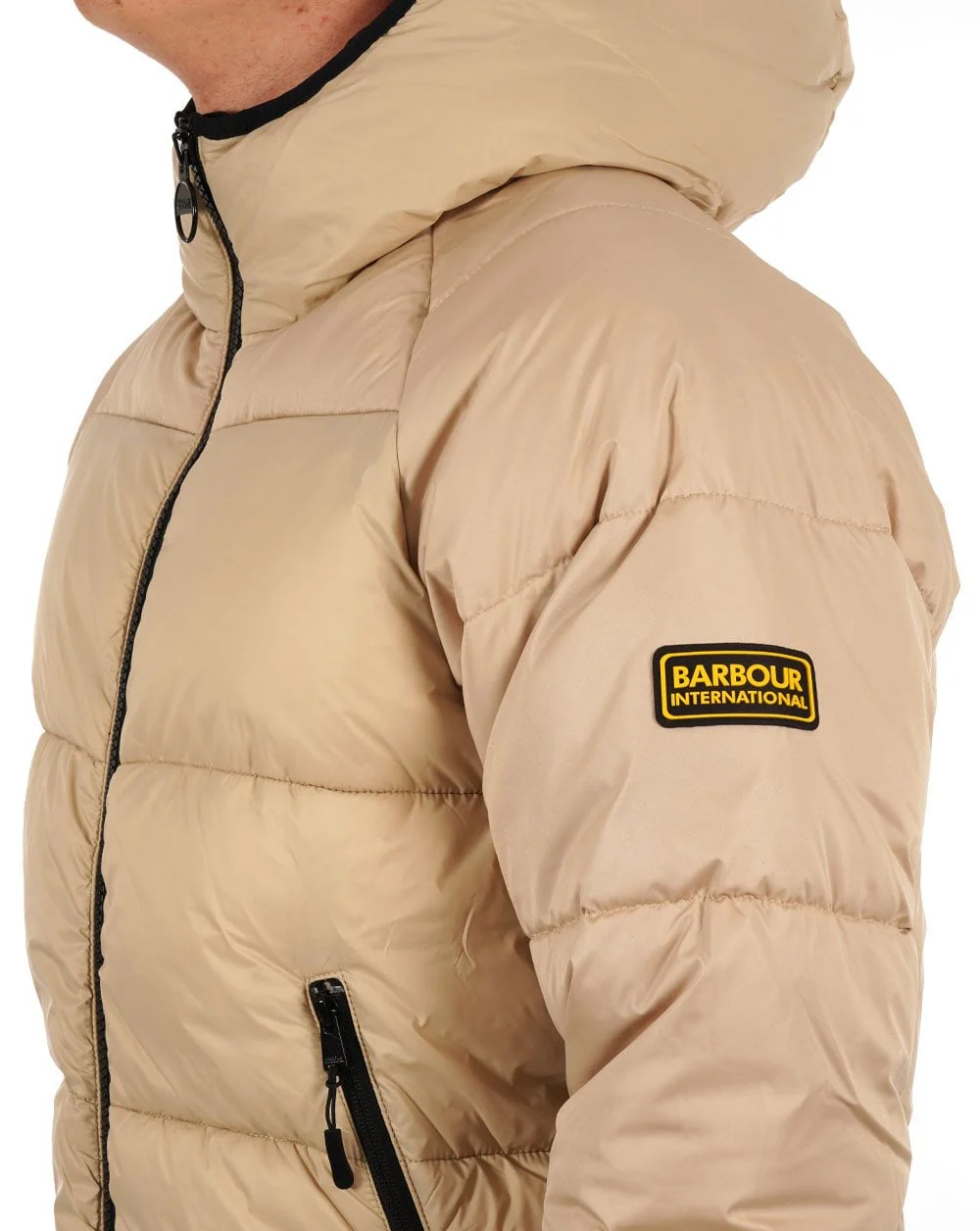 Barbour International Hoxton Quilt Jacket Stone - Image 2