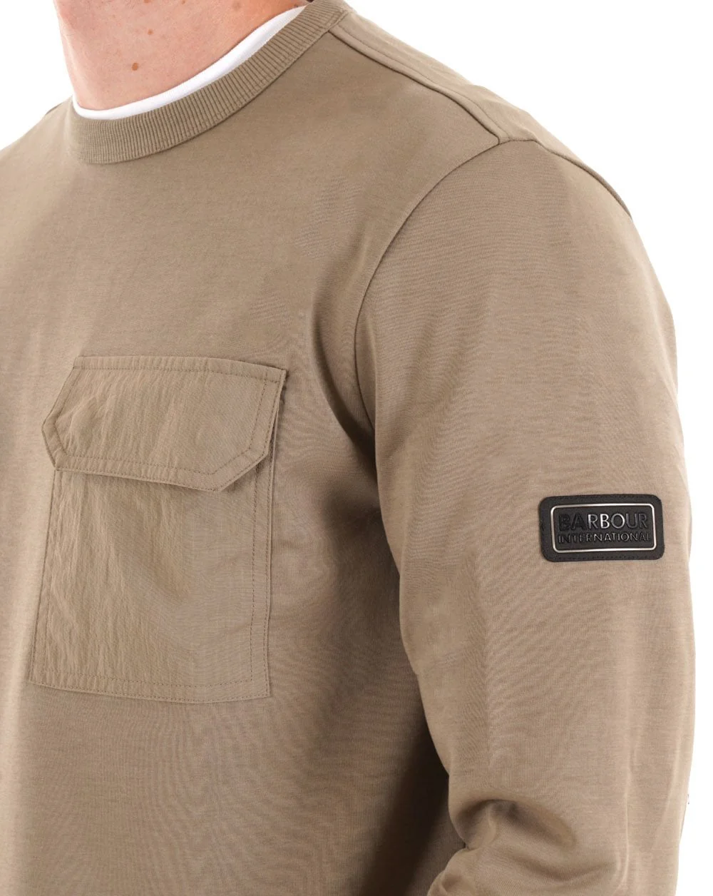 Barbour International Ilford Sweatshirt Brindle - Image 2