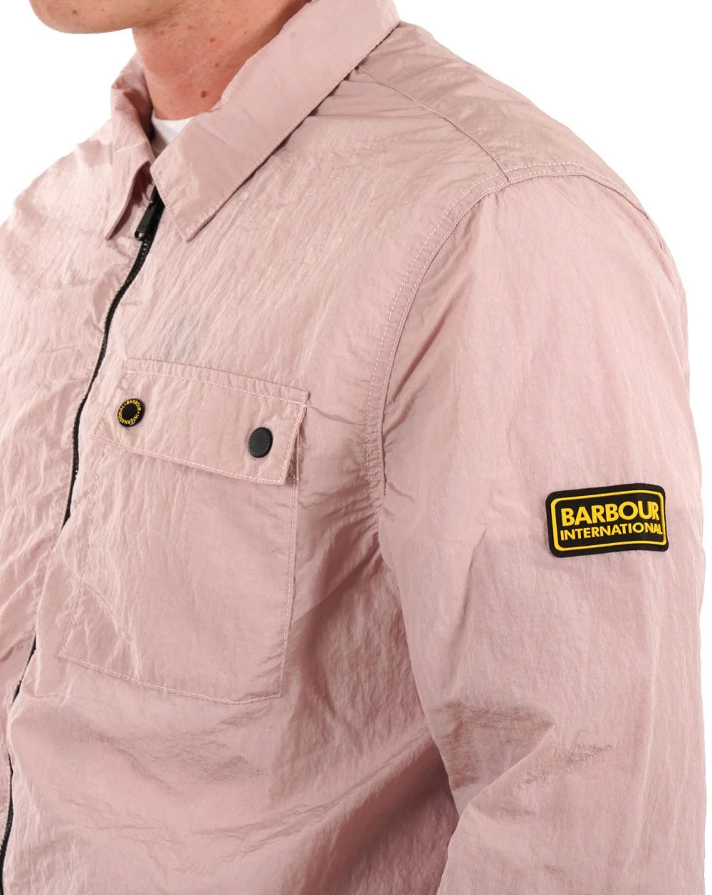 Barbour International Inlet Overshirt Dusk Pink - Image 2