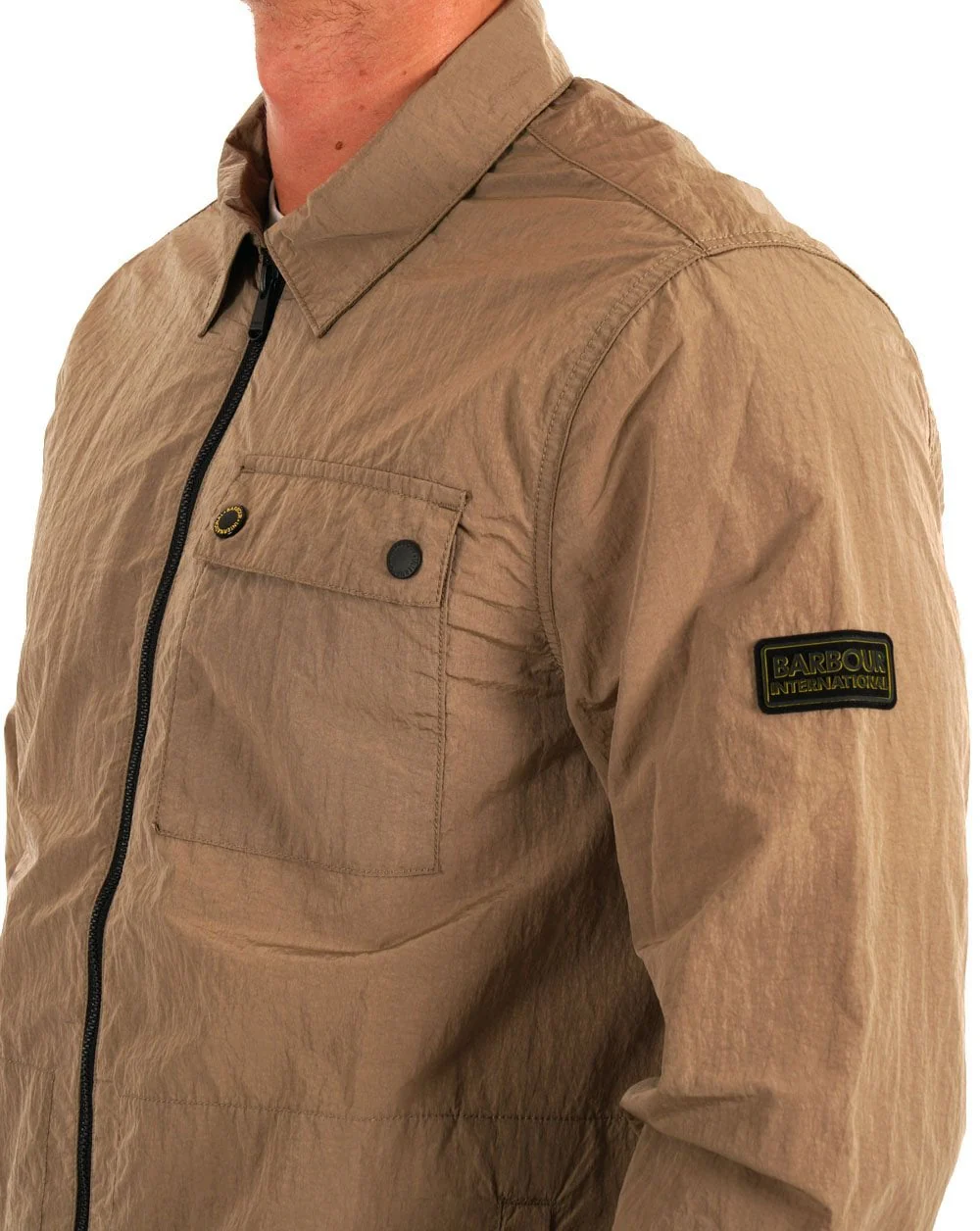 Barbour International Inline Overshirt Timberwolf - Image 2