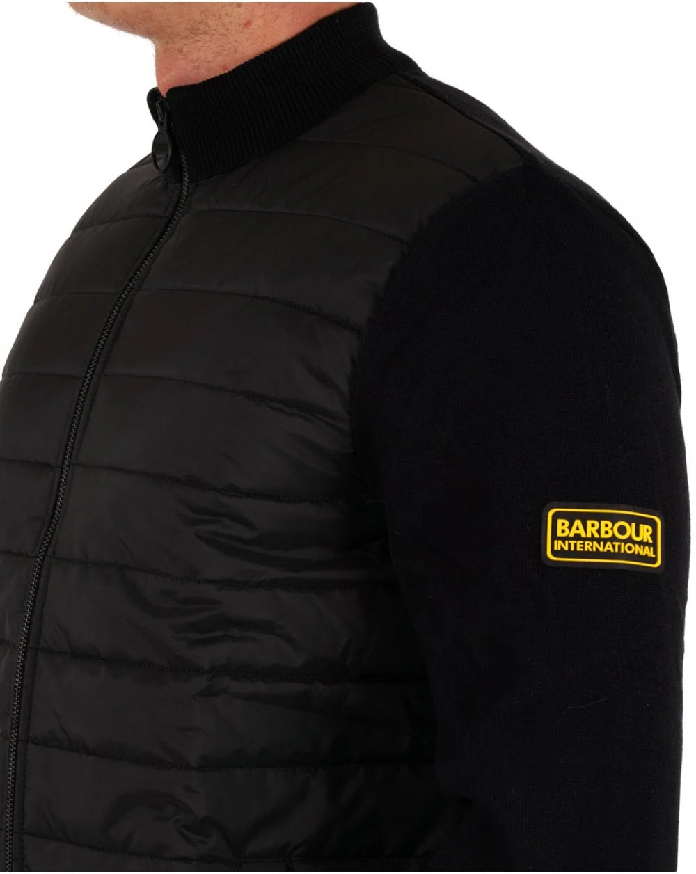 Barbour International Legacy Baffle Jacket Black - Image 2