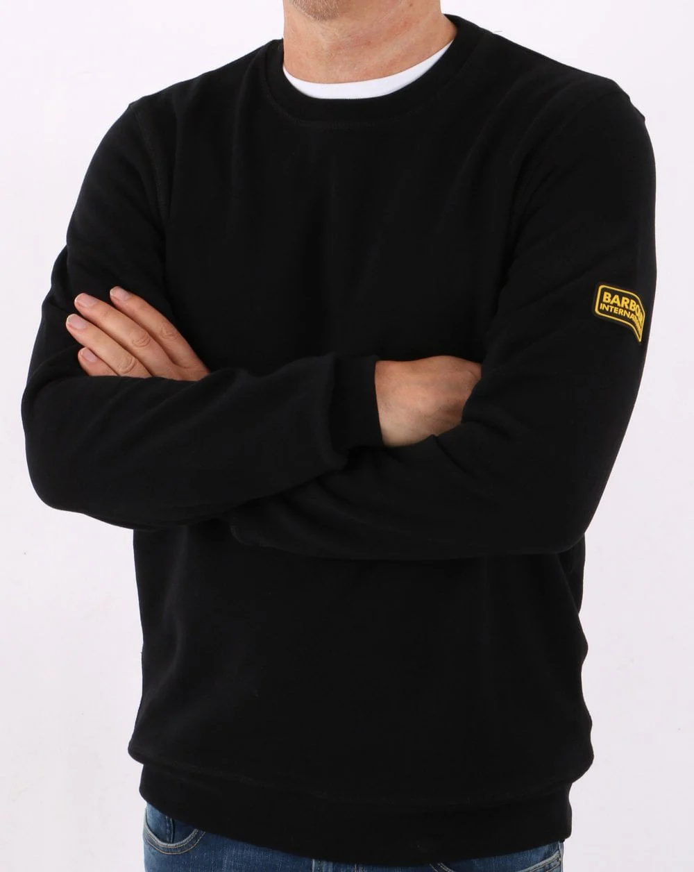 Barbour International Legacy Sweatshirt Black - Image 3