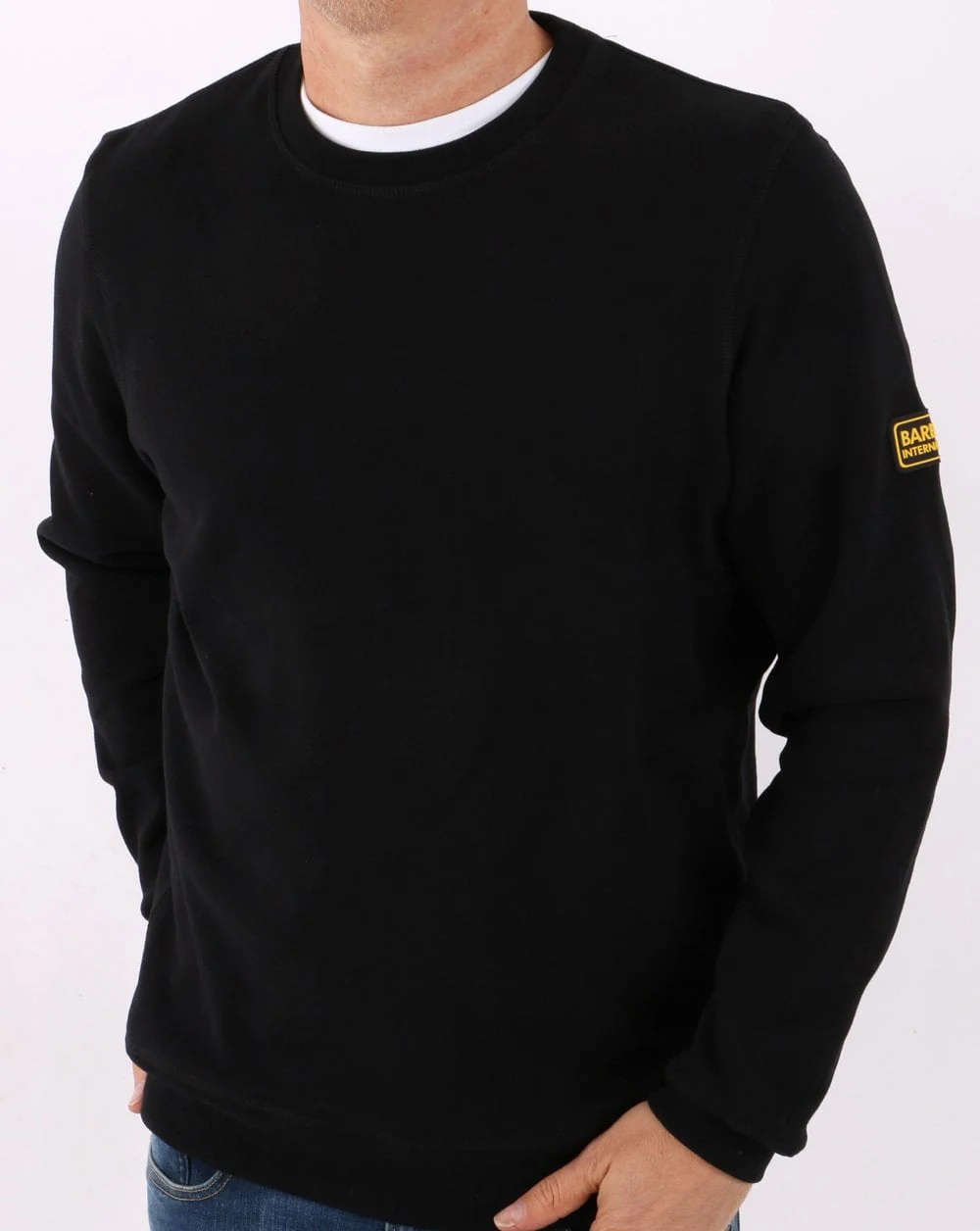 Barbour International Legacy Sweatshirt Black - Image 4