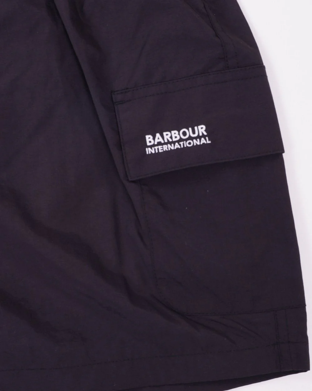 Barbour International Pocket Swim Shorts Black - Image 2