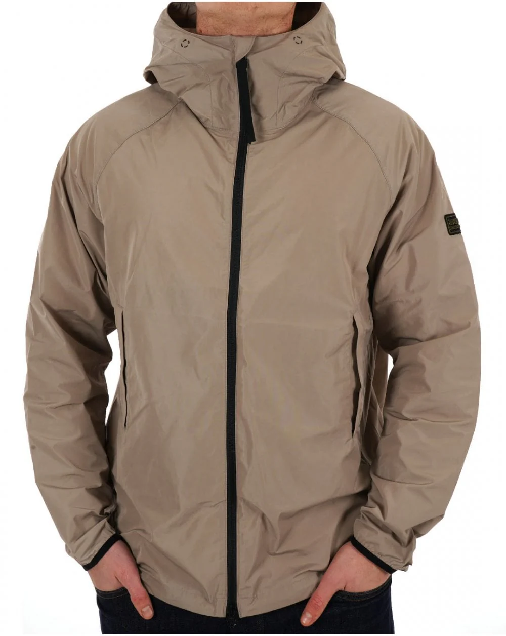 Barbour International Porter Showerproof Jacket Concrete