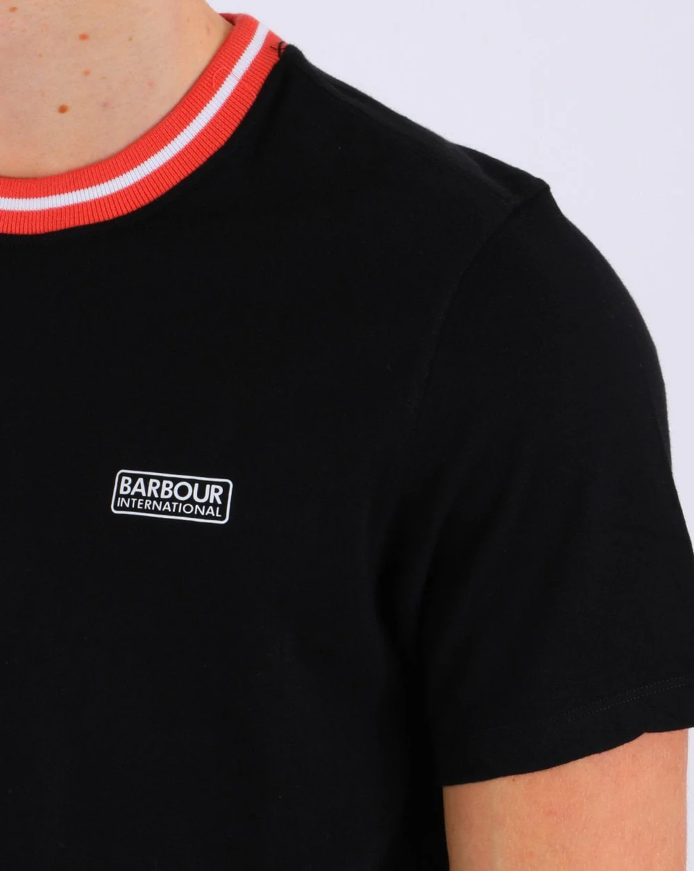 Barbour International Rally T-shirt Black - Image 3