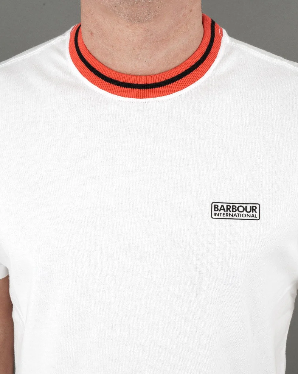 Barbour International Rally T-shirt White - Image 2