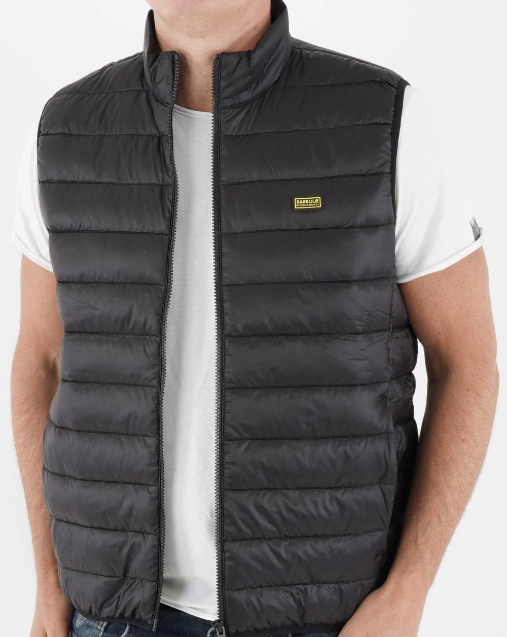 Barbour International Reed Gilet Black - Image 4