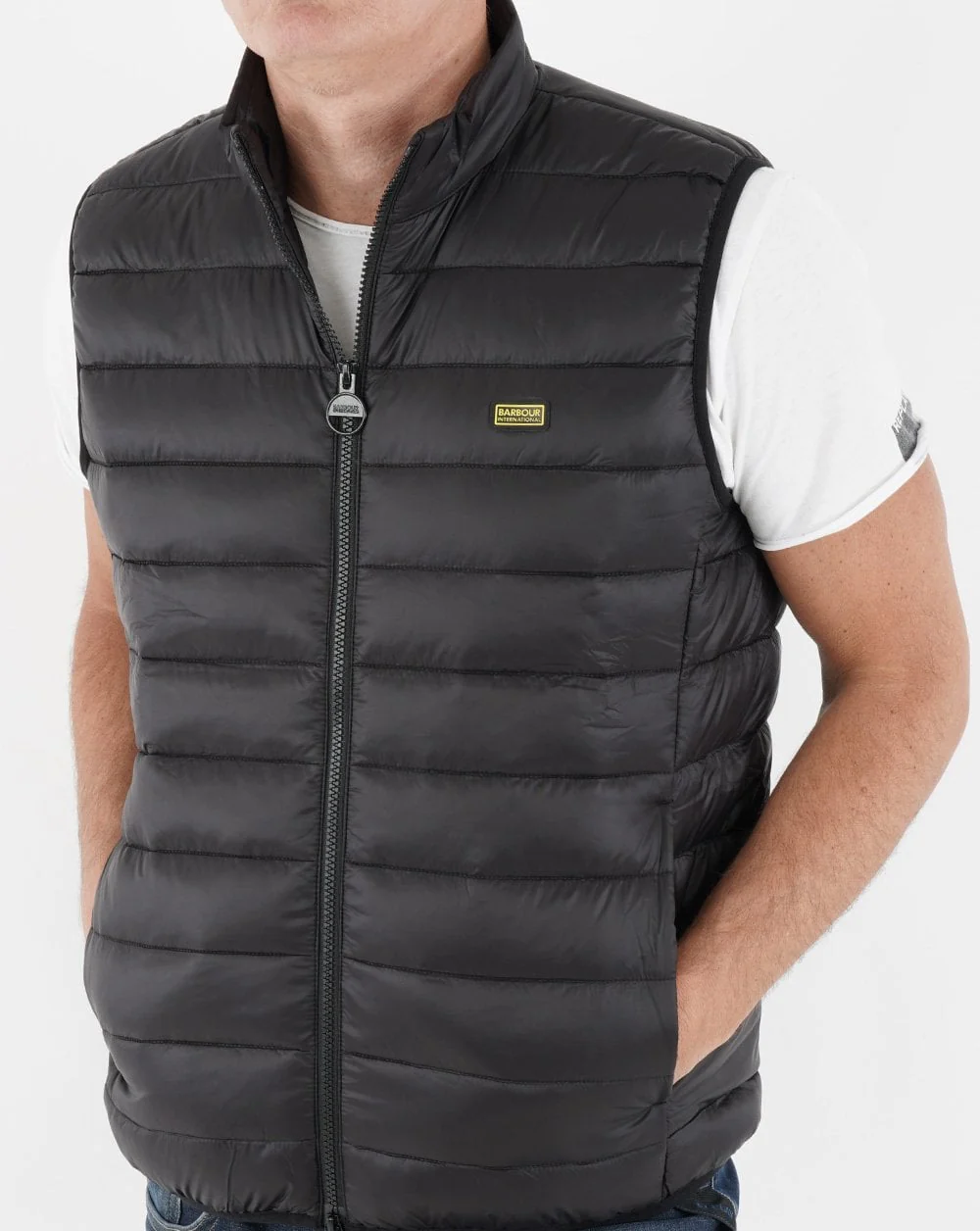 Barbour International Reed Gilet Black - Image 5