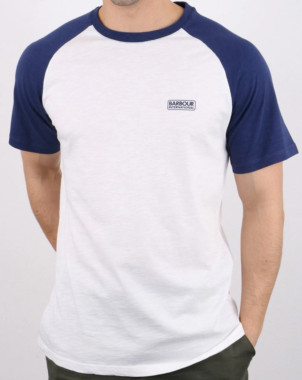 Barbour International Rivet Raglan Tee White - Image 2