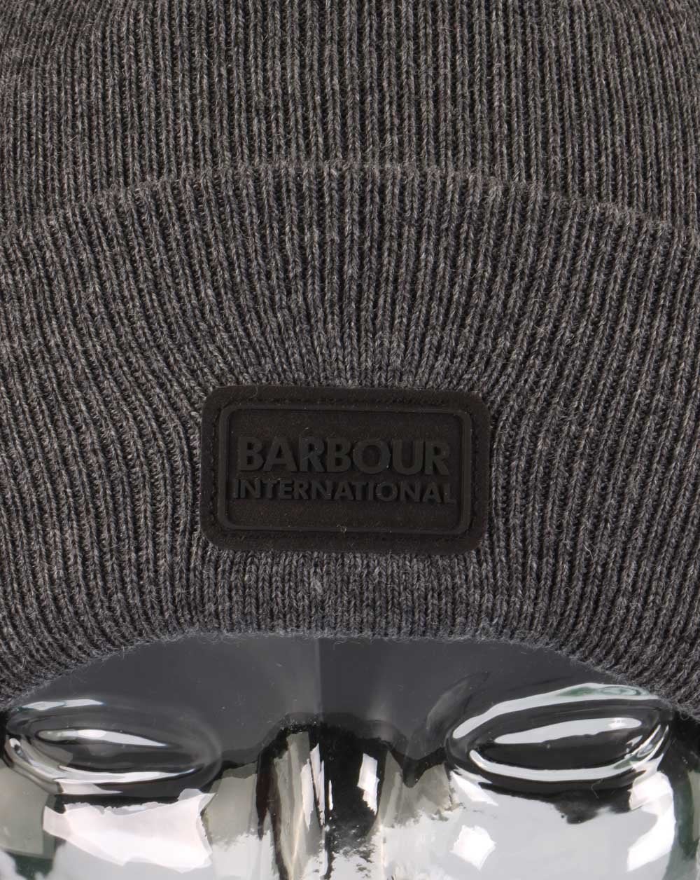 Barbour International Sensor Knit Beanie Grey Marl - Image 2