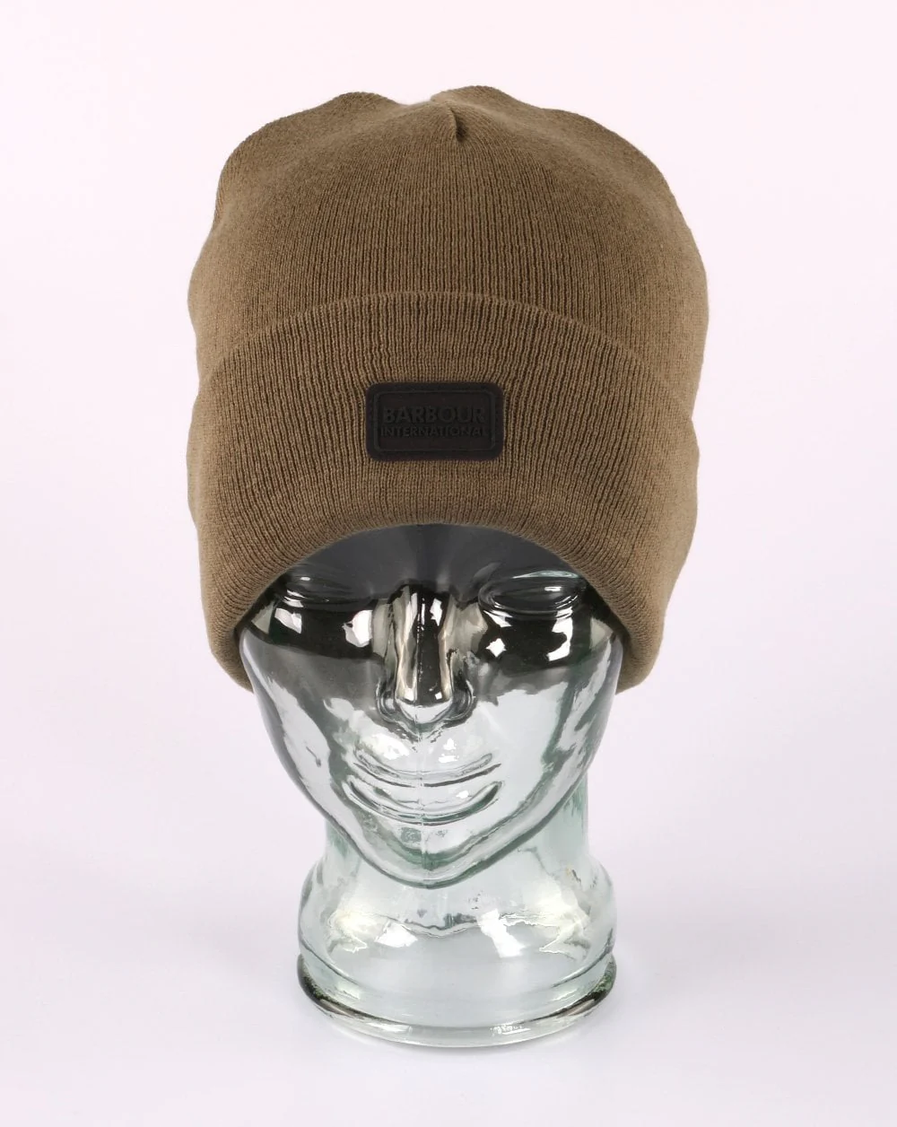 Barbour International Sensor Knit Beanie Khaki - Image 2