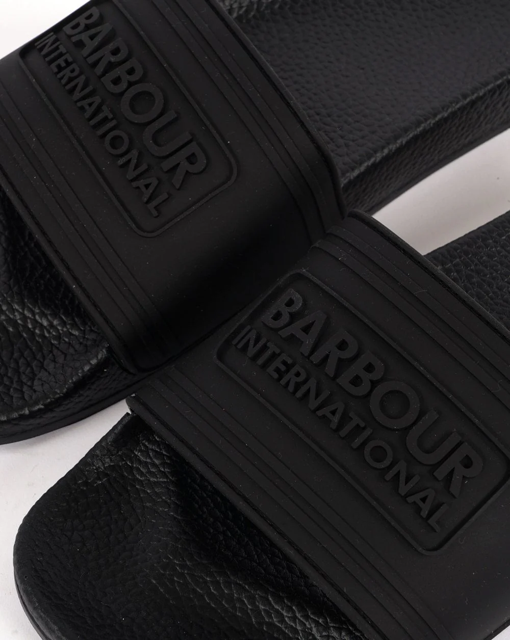 Barbour International Slides Black - Image 2