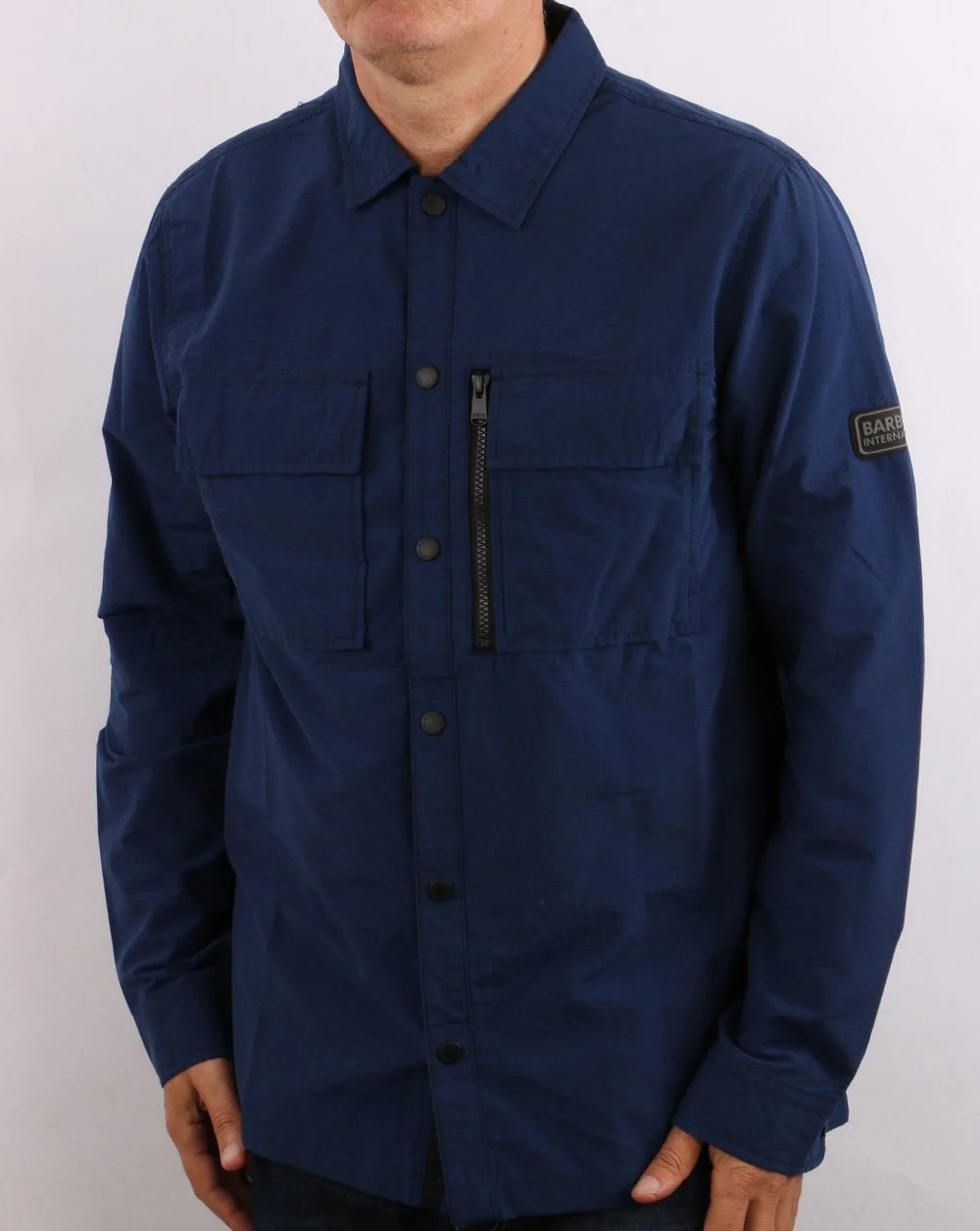Barbour International Slipstream Overshirt Regal Blue