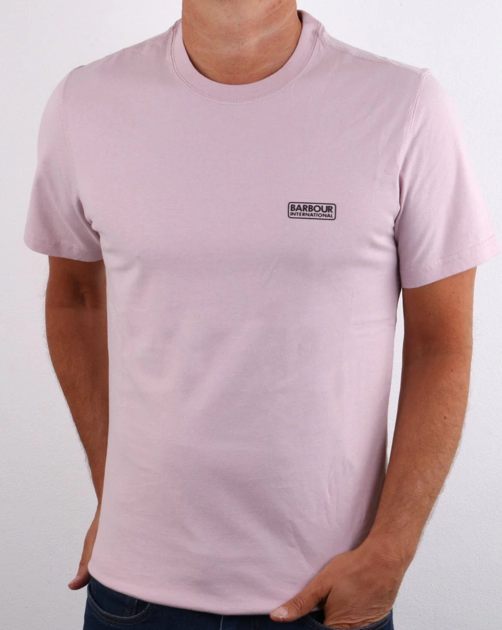 Barbour International Small Logo T-shirt Dust Pink - Image 2