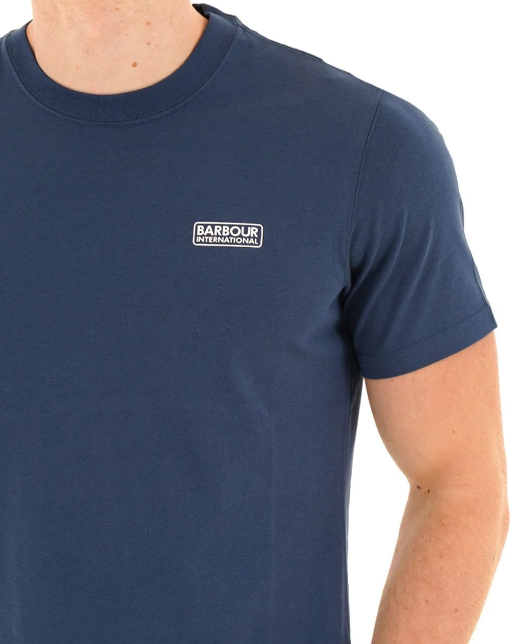 Barbour International Small Logo T-shirt Insignia Blue - Image 2