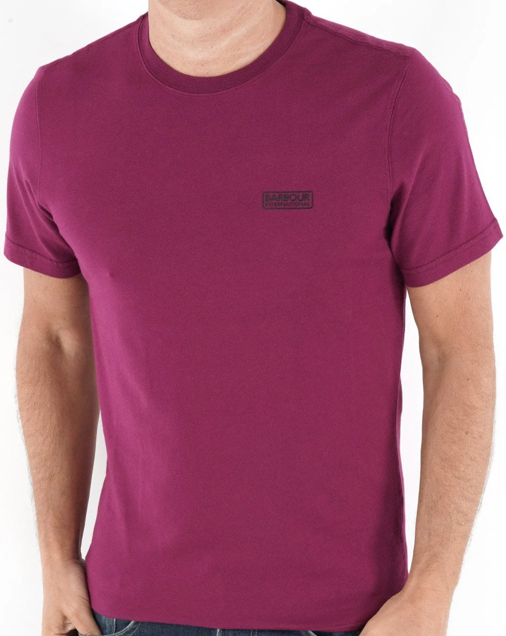 Barbour International Small Logo T-shirt Magenta