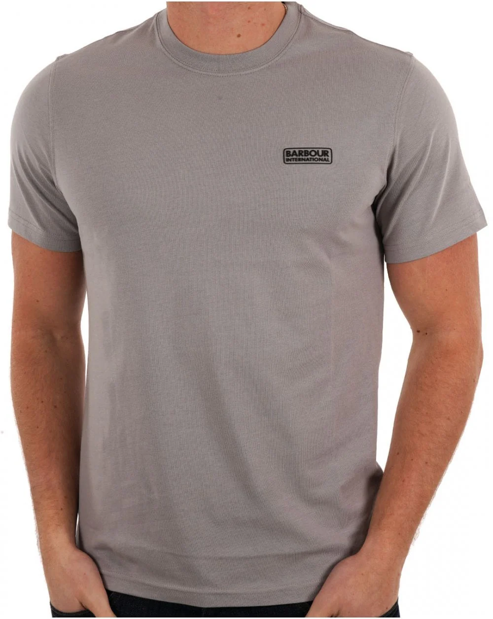 Barbour International Small Logo T-shirt Pale Slate