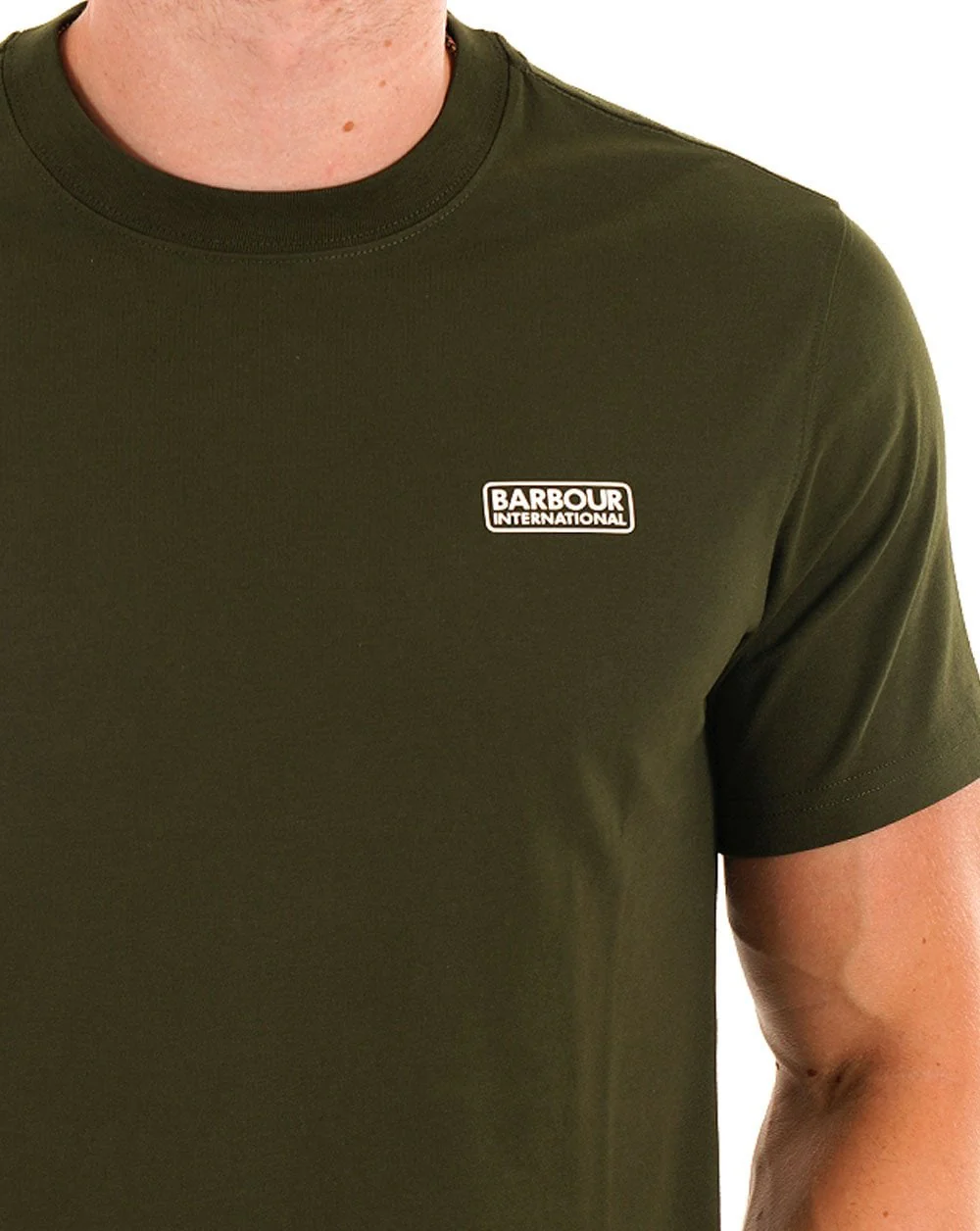 Barbour International Small Logo T-shirt Sage - Image 2