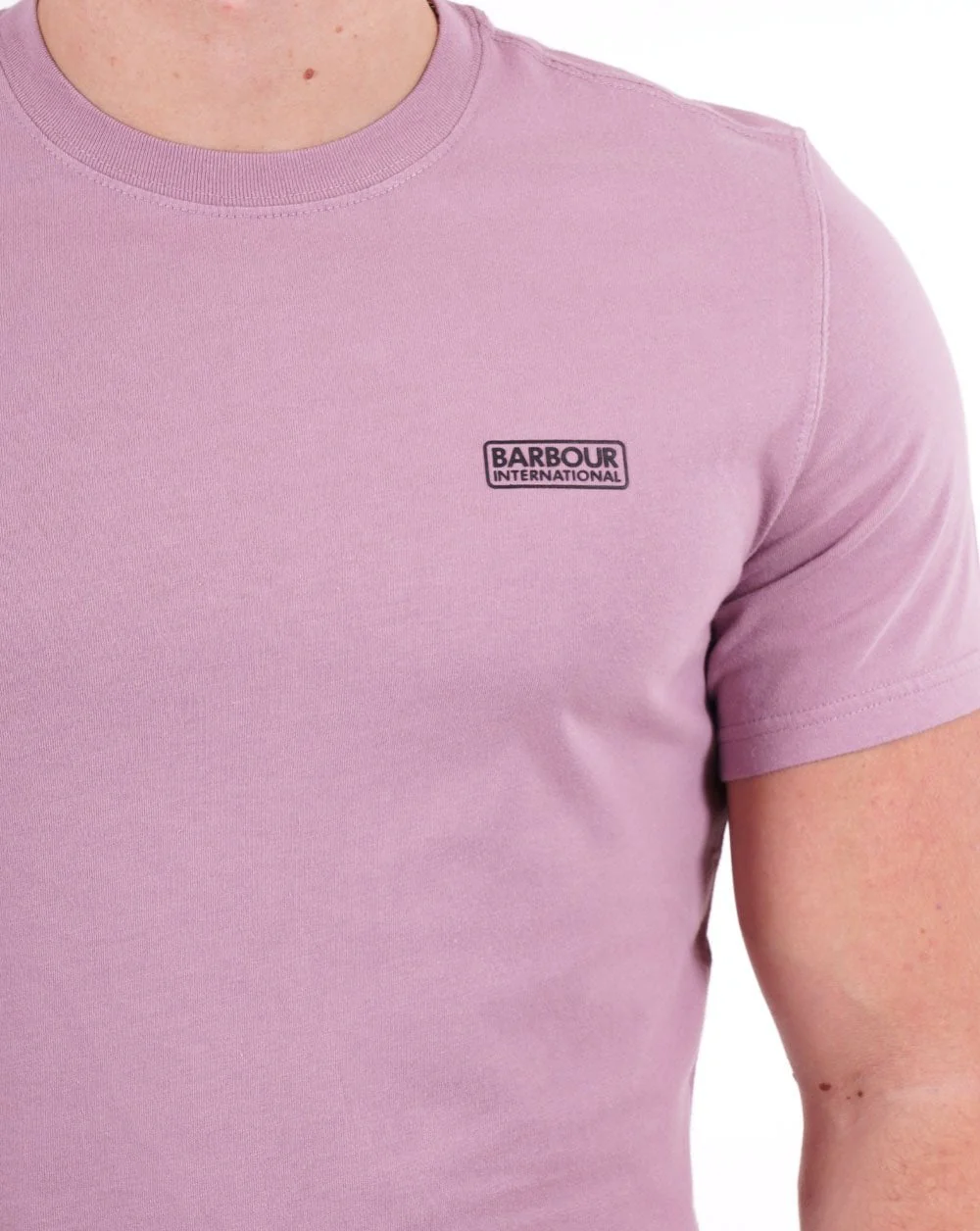Barbour International Small Logo T-shirt Soft Purple - Image 2