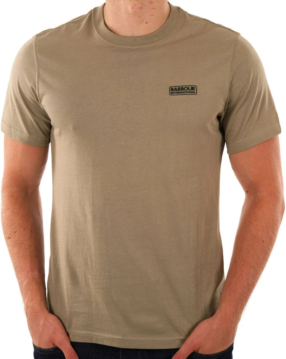 Barbour International Small Logo T-shirt Timberwolf