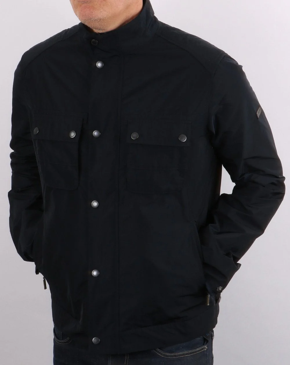 Barbour International Stannington Casual Jacket Navy - Image 2