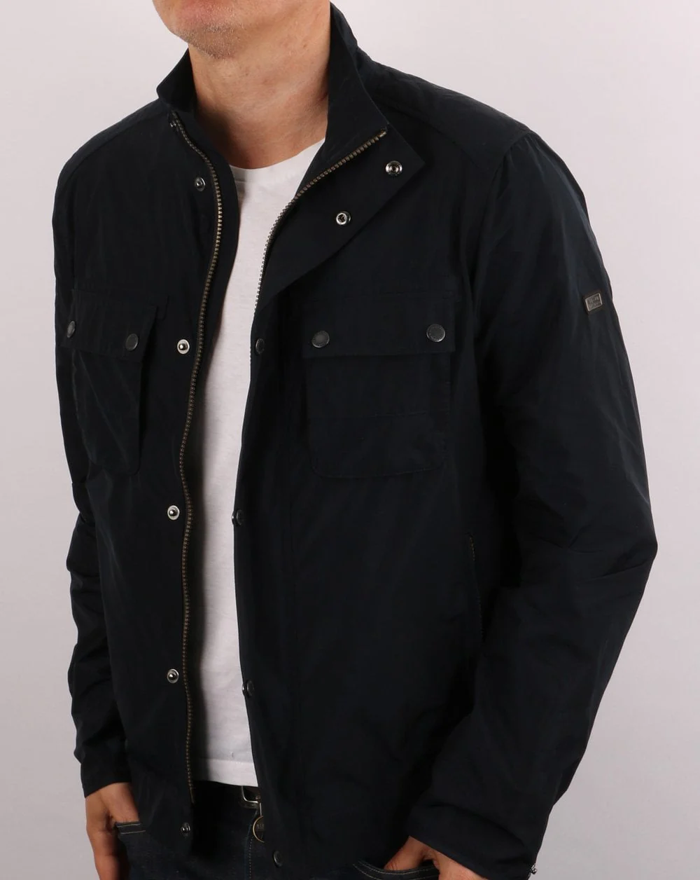 Barbour International Stannington Casual Jacket Navy - Image 3