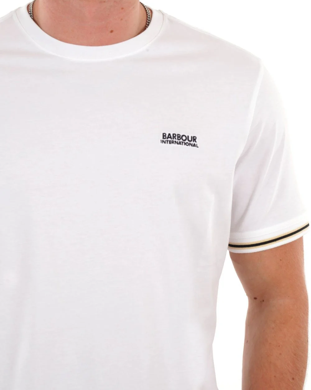Barbour International Torque Tipped T Shirt Bright White - Image 2