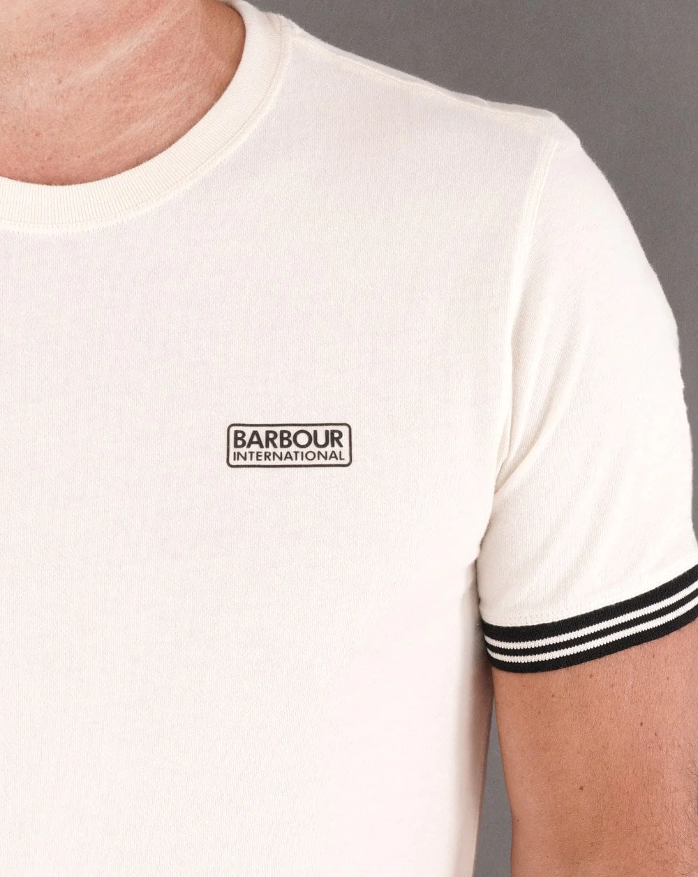 Barbour International Torque Tipped T-shirt White - Image 2