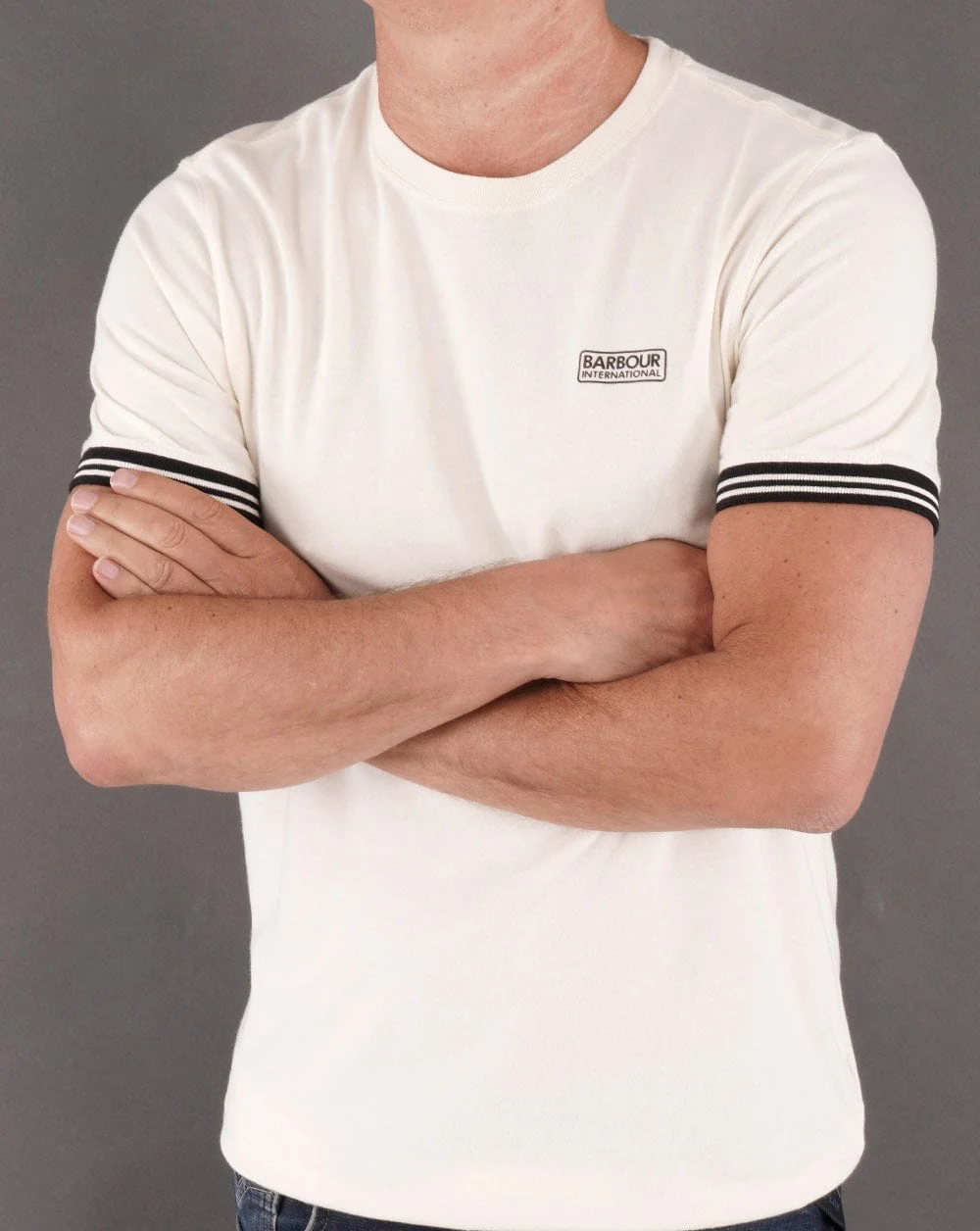 Barbour International Torque Tipped T-shirt White - Image 3