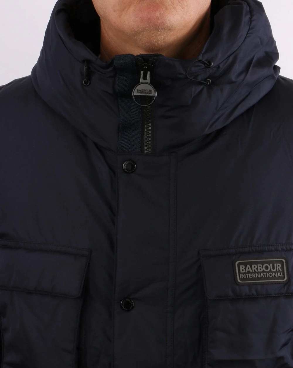 Barbour International Transmission Arden Quilt Jacket Navy - Image 3