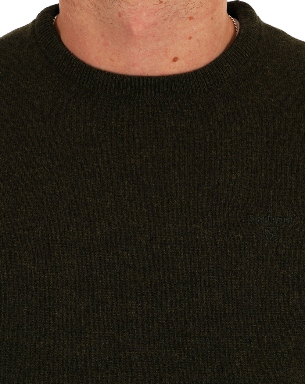 Barbour Lambswool Jumper Green - Image 2