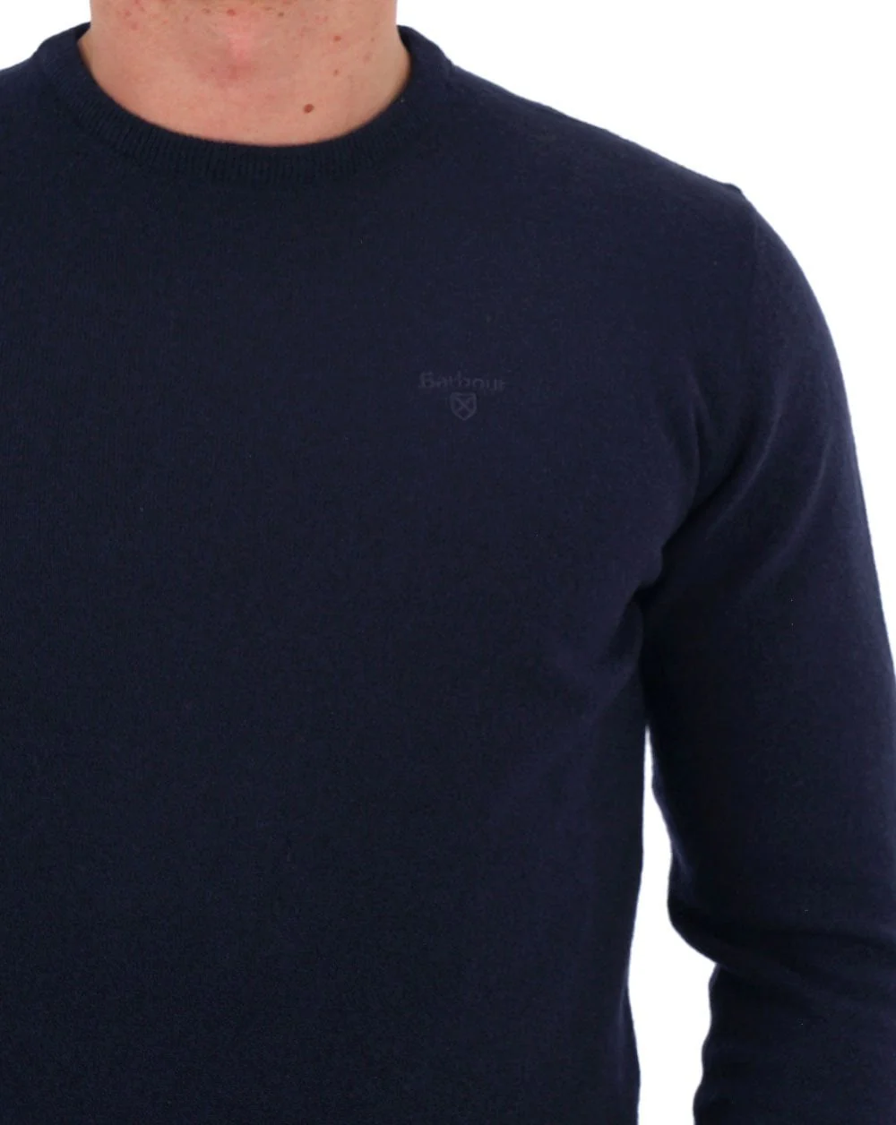 Barbour Lambswool Jumper Navy - Image 2