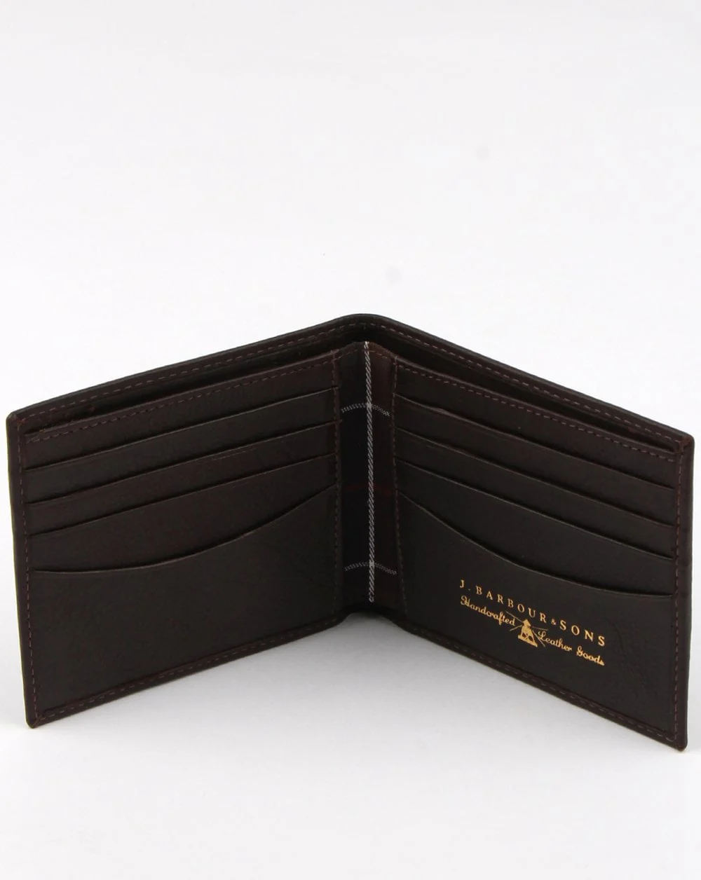 Barbour Leather Wallet Dark Brown