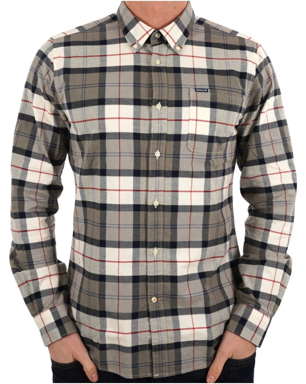 Barbour Lewis Tailored Shirt Bleached Pine Tartan