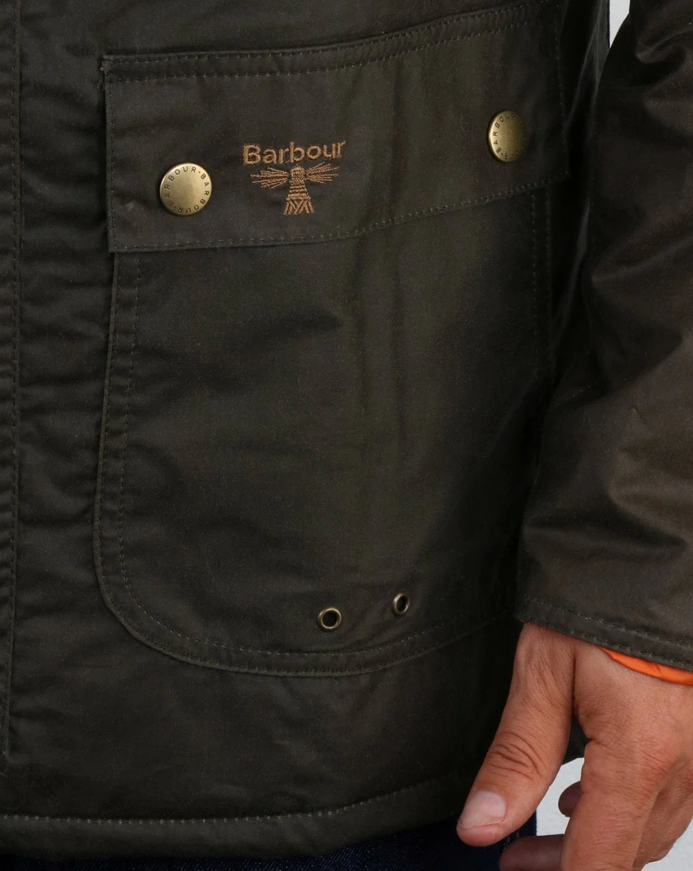 Barbour Lingmell Wax Jacket Clay - Image 2