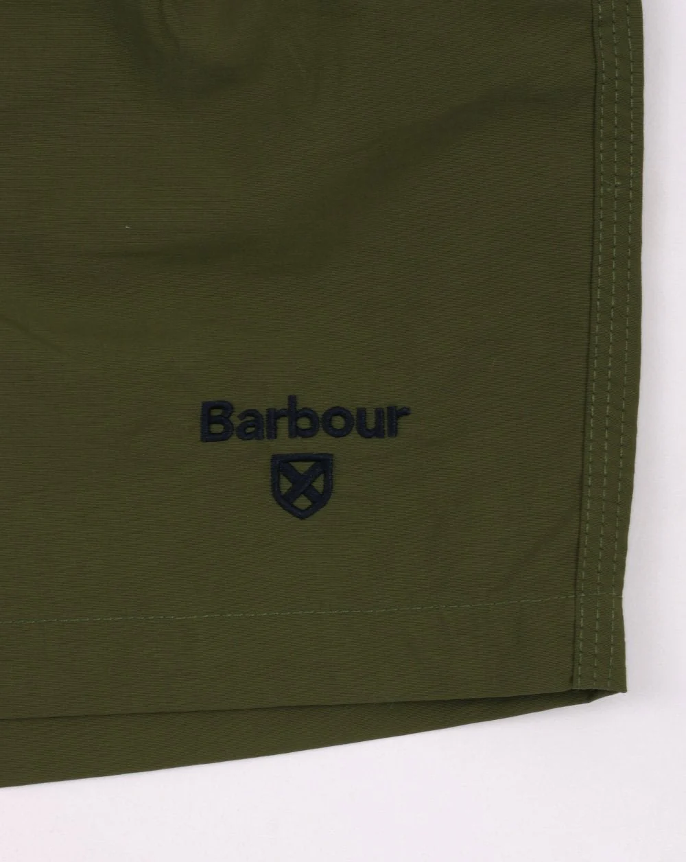 Barbour Logo Swim Shorts Olive - Image 2