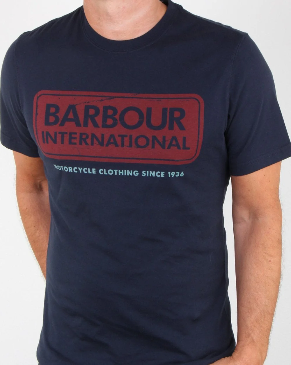 Barbour Logo T-shirt Navy