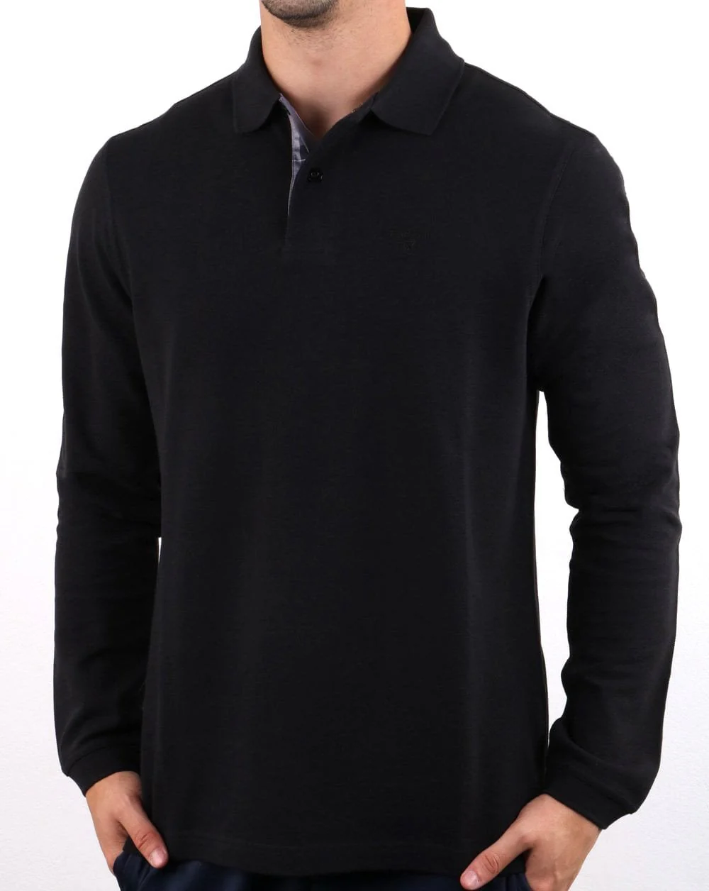 Barbour Long Sleeve Sport Polo Black