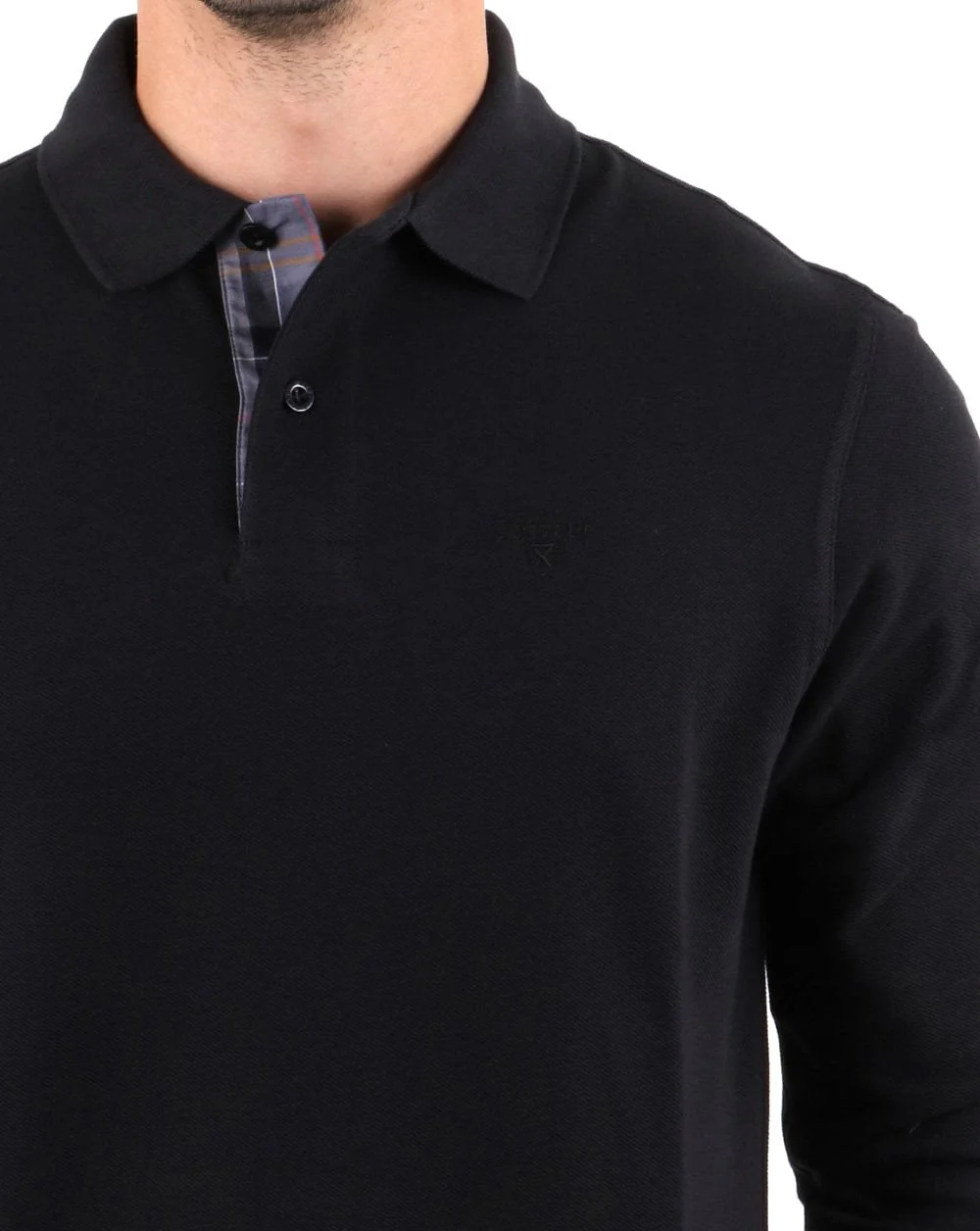 Barbour Long Sleeve Sport Polo Black - Image 2