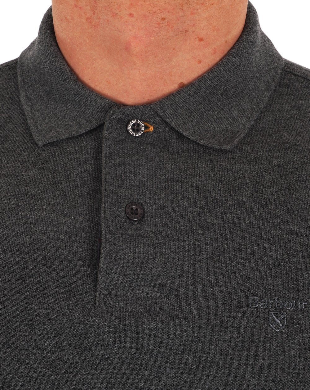 Barbour Long Sleeve Sport Polo Slate Marl - Image 4