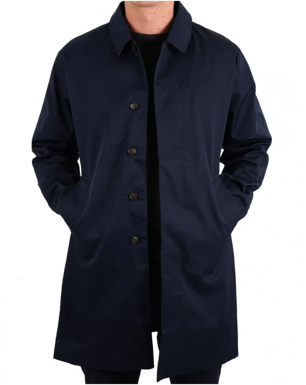 Barbour Lorden Waterproof Mac Navy - Image 3