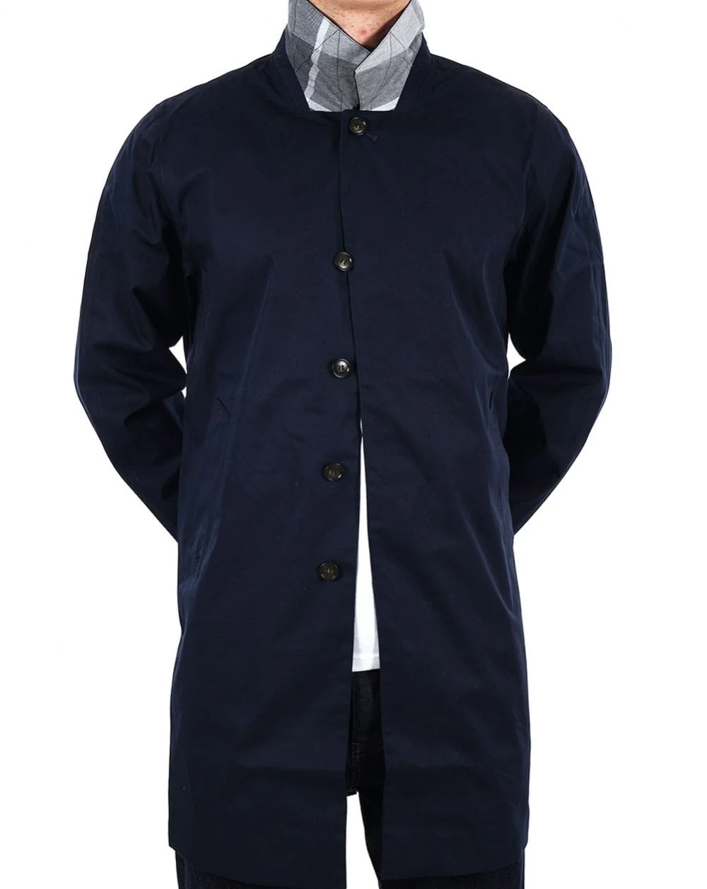 Barbour Lorden Waterproof Mac Navy - Image 4