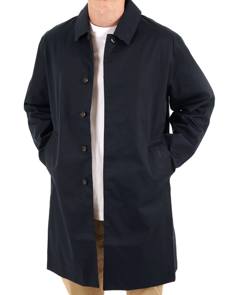 Barbour Lorden Waterproof Mac Navy - Image 4