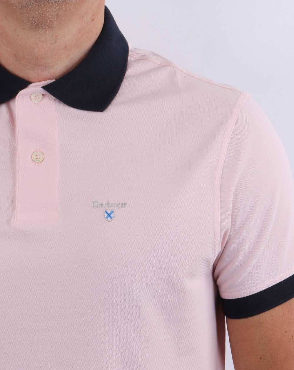 Barbour Lynton Polo Chalk Pink - Image 2