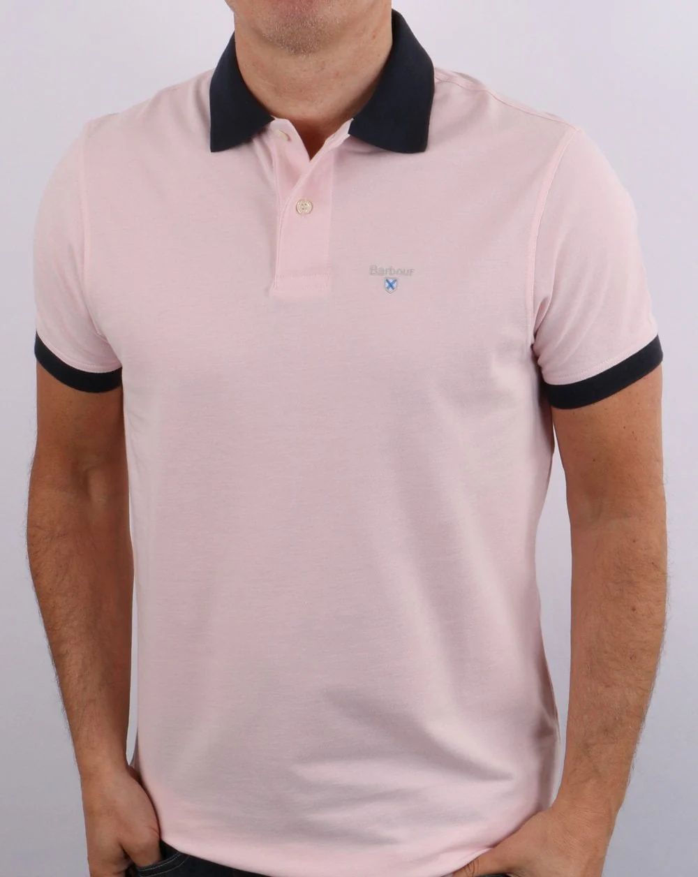 Barbour Lynton Polo Chalk Pink - Image 3